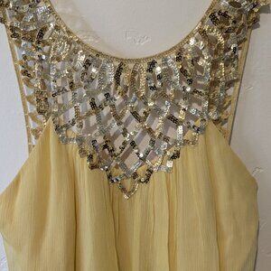 BCBG Yellow and Gold dress